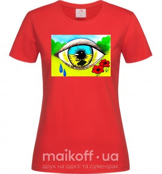 Женская футболка Око Україна Красный фото