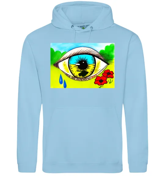 Чоловіча толстовка (худі) Око Україна Блакитний фото