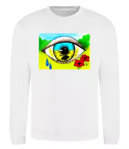 Свитшот Око Україна Белый фото