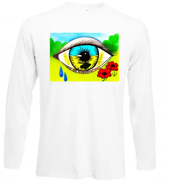 Лонгслив Око Україна Белый фото