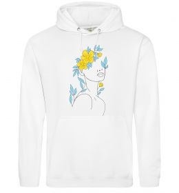 Чоловіча толстовка (худі) Жовто блакитні квіти