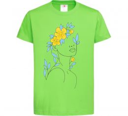 Детская футболка Жовто блакитні квіти