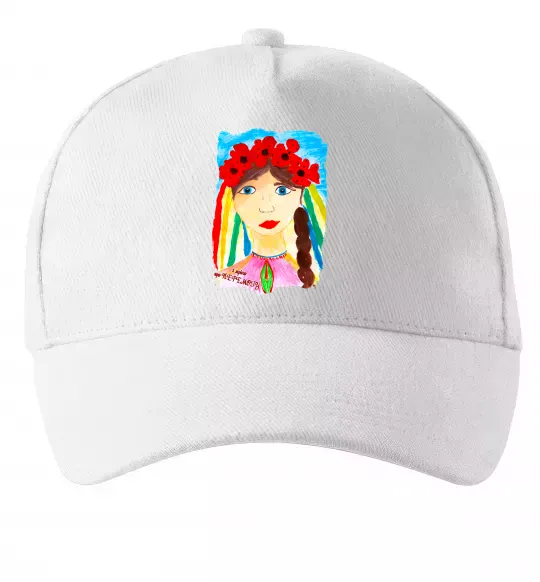 Кепка Українка у вінку Белый фото