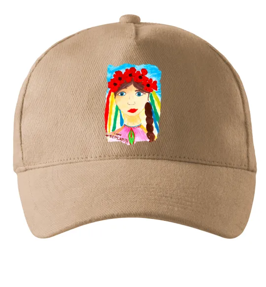 Кепка Українка у вінку Песочный фото