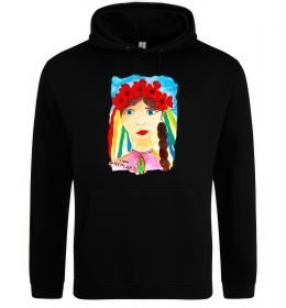 Мужская толстовка (худи) Українка у вінку Мужская толстовка (худи) Українка у вінку