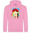 Жіноча толстовка (худі) Українка у вінку Рожевий фото
