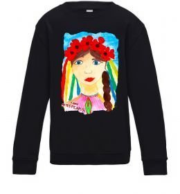 Детский Свитшот Українка у вінку Детский Свитшот Українка у вінку