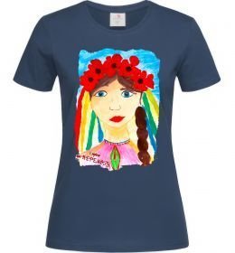 Женская футболка Українка у вінку Женская футболка Українка у вінку