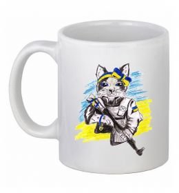 Чашка керамическая Котик ЗСУ Чашка керамическая Котик ЗСУ