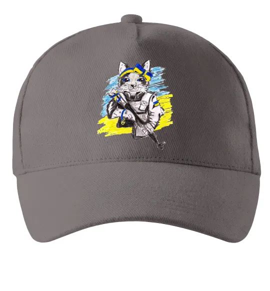 Кепка Котик ЗСУ Сірий фото