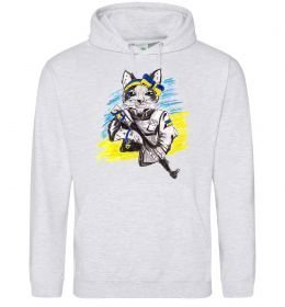 Жіноча толстовка (худі) Котик ЗСУ Жіноча толстовка (худі) Котик ЗСУ