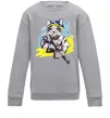 Детский Свитшот Котик ЗСУ Серый меланж фото
