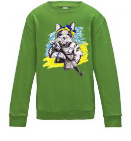 Детский Свитшот Котик ЗСУ