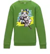 Детский Свитшот Котик ЗСУ Лаймовый фото