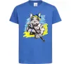 Детская футболка Котик ЗСУ Ярко-синий фото
