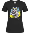 Жіноча футболка Котик ЗСУ Чорний фото