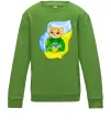 Детский Свитшот Котик ЗСУ прапор Лаймовый фото
