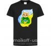 Детская футболка Котик ЗСУ прапор Черный фото