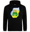 Мужская толстовка (худи) Котик ЗСУ прапор Черный Мужская толстовка (худи) Котик ЗСУ прапор Черный фото
