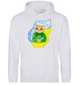 Женская толстовка (худи) Котик ЗСУ прапор Женская толстовка (худи) Котик ЗСУ прапор