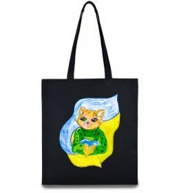 Еко-сумка Котик ЗСУ прапор