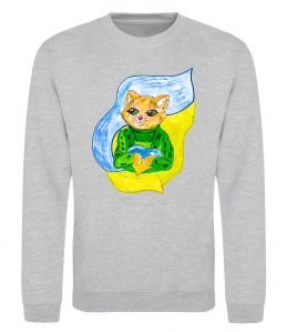 Світшот Котик ЗСУ прапор