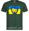 Мужская футболка Серце України Темно-зеленый фото