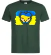 Чоловіча футболка Серце України Темно-зелений фото