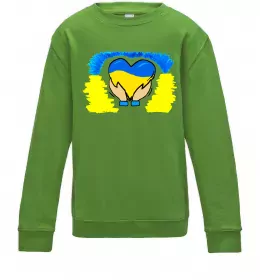 Детский Свитшот Дякуюємо Бережіть себе Серый меланж фото