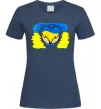 Женская футболка Серце України Темно-синий фото