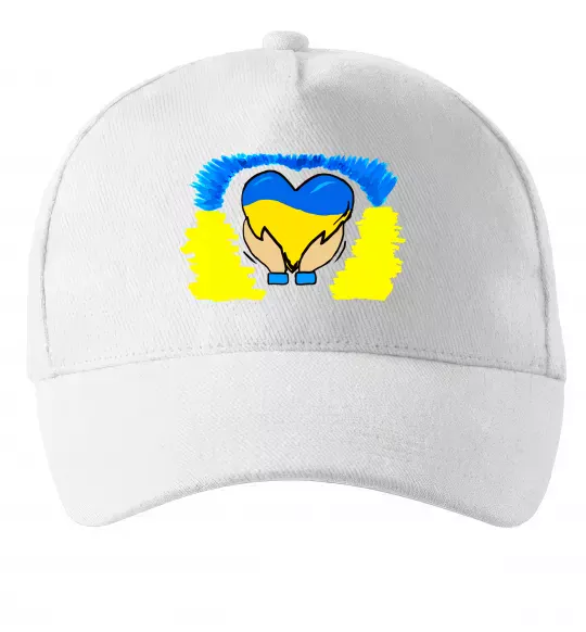Кепка Серце України Белый фото
