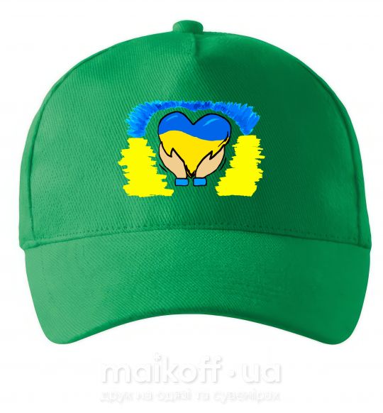 Кепка Серце України Зелений фото