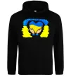 Чоловіча толстовка (худі) Серце України Чорний фото
