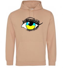 Женская толстовка (худи) Око жовто блакитне