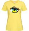 Жіноча футболка Око жовто блакитне Лимонний фото