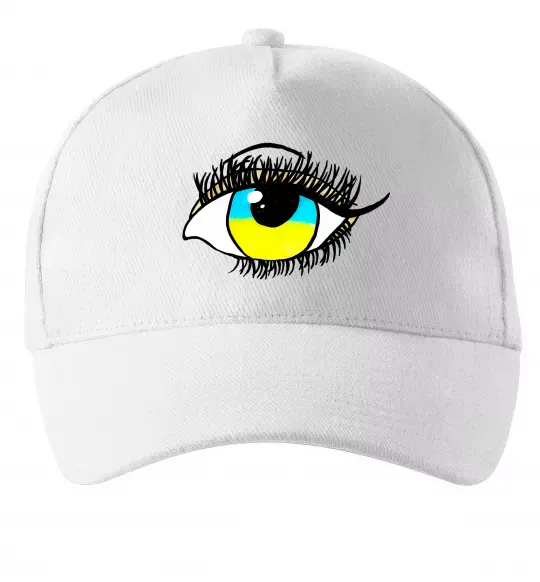 Кепка Око жовто блакитне Белый фото