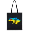 Эко-сумка Україна герб калина Черный Эко-сумка Україна герб калина Черный фото