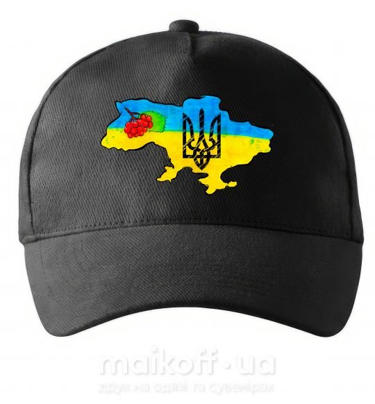 Кепка Україна герб калина Чорний фото