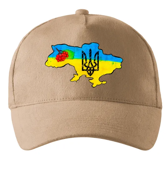 Кепка Україна герб калина Пісочний фото