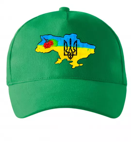 Кепка Україна герб калина Зелений фото