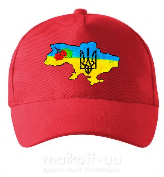 Кепка Україна герб калина Червоний фото