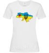 Жіноча футболка Україна герб калина Білий фото