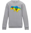 Дитячий світшот Україна герб калина Сірий меланж Дитячий світшот Україна герб калина Сірий меланж фото