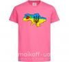Дитяча футболка Україна герб калина Яскраво-рожевий фото
