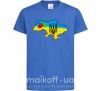 Дитяча футболка Україна герб калина Яскраво-синій фото