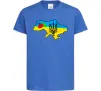 Детская футболка Україна герб калина Ярко-синий Детская футболка Україна герб калина Ярко-синий фото