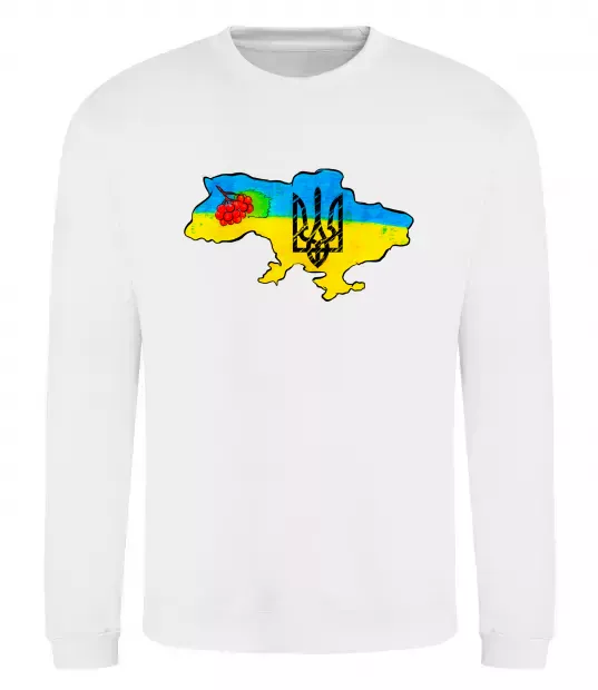 Світшот Україна герб калина Білий фото