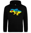 Чоловіча толстовка (худі) Україна герб калина Чорний Чоловіча толстовка (худі) Україна герб калина Чорний фото