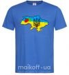 Мужская футболка Україна герб калина Ярко-синий фото