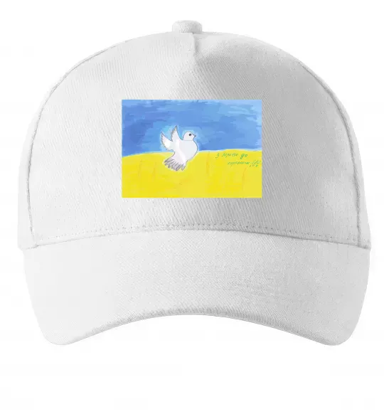 Кепка Голуб з мрією до перемоги Белый фото